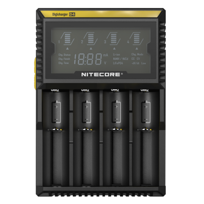 Универсално зарядно за 4 акумулаторни батерии IMR - Li-Ion - Ni-Cd - Ni-Mh - NITECORE