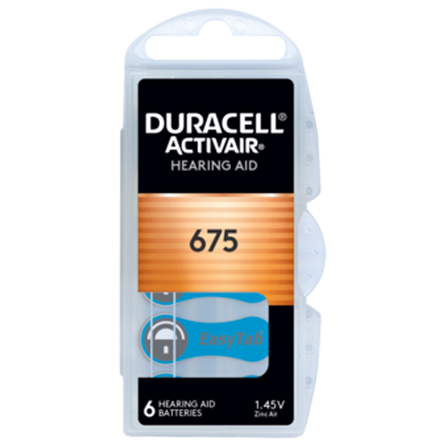 Батерии за слухов апарат 675 Active Air Duracell