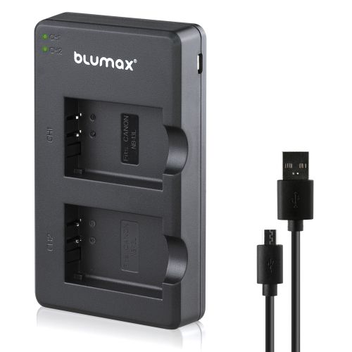 Зарядно за 2 батерии Canon NB-13L с LCD дисплей - 4.2V