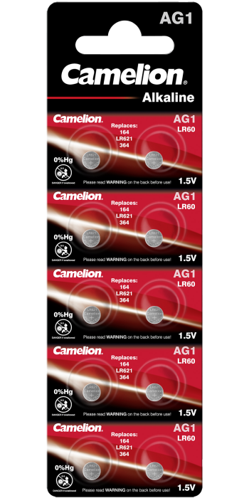 Алкални батерии AG1 Camelion - LR621 - 364 - 164