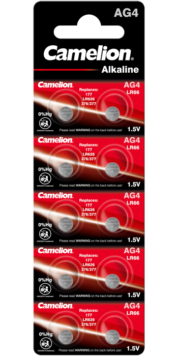 Алкални батерии AG4 Camelion - LR626 - 377 - 177