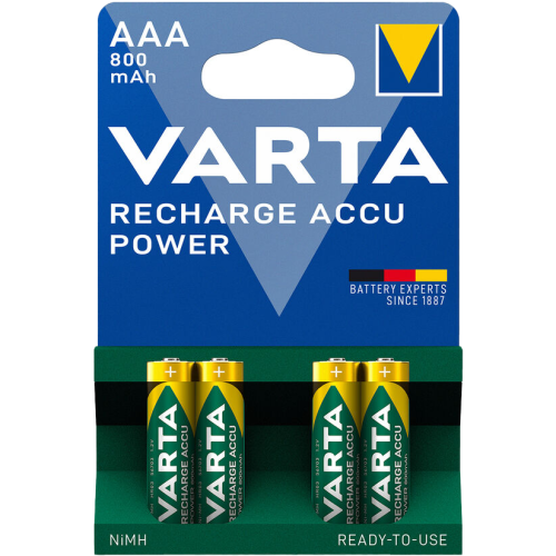 Акумулаторни батерии ААA Varta Power AAA - 800 mAh - 1.2V