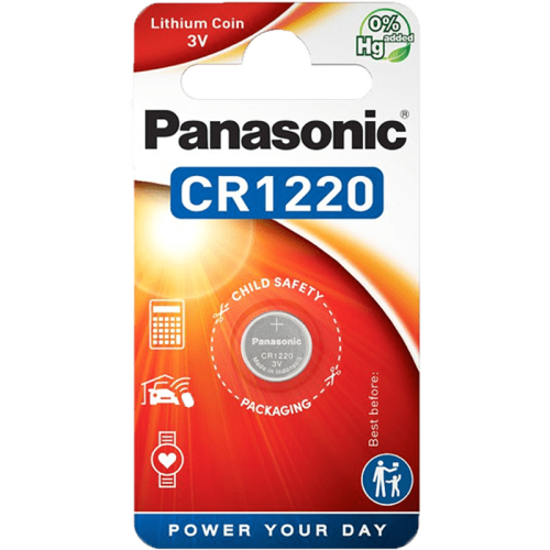 Литиева батерия CR1220 Panasonic CR1220 - 3V