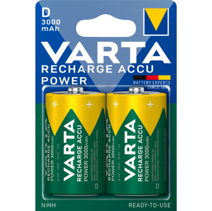 Акумулаторни батерии D Varta Power HR20 D - 3000 mAh - 1.2V
