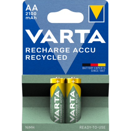 Акумулаторни батерии АА Varta Recycled AA 2100 mAh - 1.2V