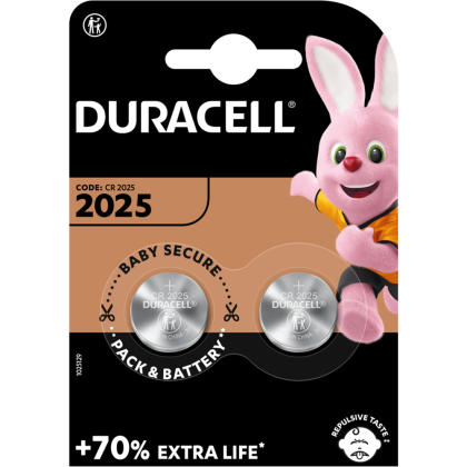 Литиеви батерии CR2025 Duracell DL2025 - 3V - 2 батерии